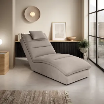 Sezlong living ELTAP, TAC-18SO, Taco, 170x85x95 cm, lemn/poliester, bej imagine