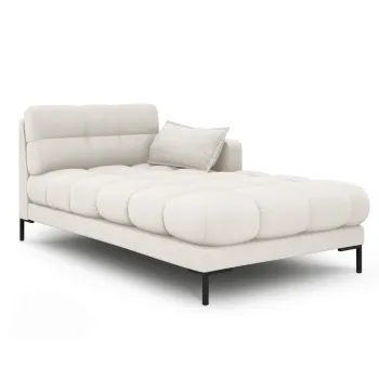 Sezlong living stanga 1 loc, Mamaia, Micadoni Home, BL, 185x102x75 cm, tesatura tip twill, bej deschis imagine