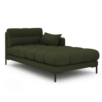 Sezlong living stanga 1 loc, Mamaia, Micadoni Home, BL, 185x102x75 cm, tesatura tip twill, verde imagine