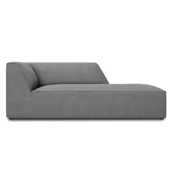 Sezlong living stanga 1 loc, Ruby, Micadoni Home, BL, 180x93x69 cm, poliester, gri imagine