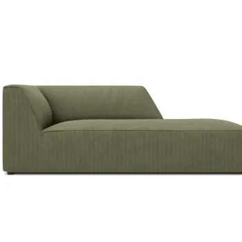 Sezlong living stanga 1 loc, Ruby, Micadoni Home, BL, 180x93x69 cm, velur, verde imagine