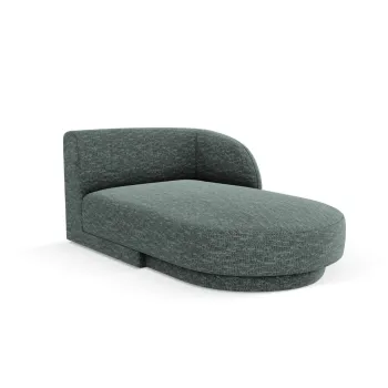 Sezlong living stanga 2 locuri, Miley, Micadoni Home, BL, 155x92x74 cm, poliester chenille, albastru petrol imagine