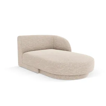 Sezlong living stanga 2 locuri, Miley, Micadoni Home, BL, 155x92x74 cm, poliester chenille, bej imagine