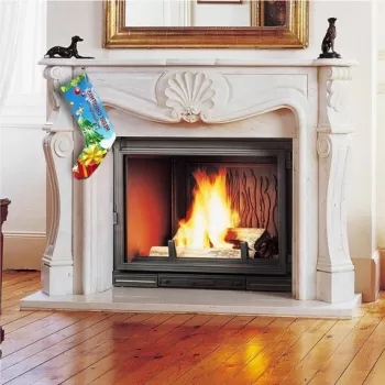 Soseta decorativa Christmas, Crp010, 35x18 cm, Bumbac, Multicolor imagine