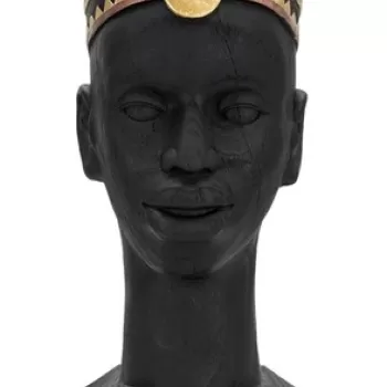Statueta decorativa, Massai Man, Mauro Ferretti, 25 x 25 x 56 cm, polirasina, negru/multicolor imagine