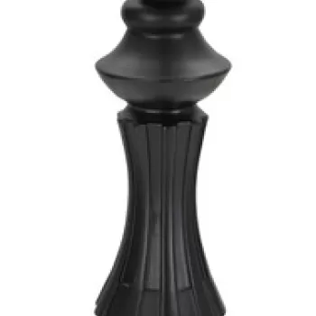 Statueta decorativa / Piesa de sah Rege, Black King, Mauro Ferretti, O13 x 40.5 cm, polirasina, negru/auriu imagine