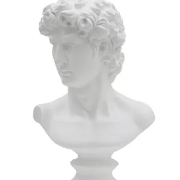 Statueta decorativa Roman, Mauro Ferretti, 21.5x14.5x34 cm, poliresina, alb imagine