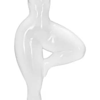 Statueta decorativa, Woman Yoga, Mauro Ferretti, 16 x 9 x 45.8 cm, polirasina, alb imagine