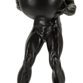 Statueta / figurina decorativa Atlas, Mauro Ferretti, 18.5x20.5x43.5 cm, polirasina, negru/auriu imagine