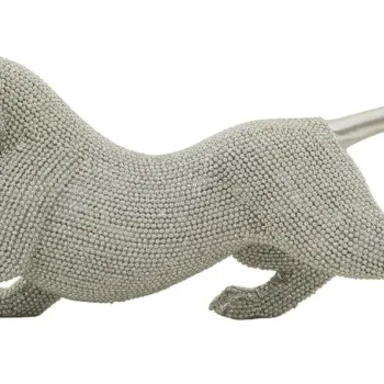 Statueta / figurina decorativa Panter Sparky, Mauro Ferretti, 32x9x11 cm, polirasina, argintiu imagine