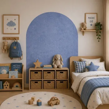Sticker decorativ, MB-00117B, Vinil, Dimensiuni: 95 x 150 cm, Albastru imagine