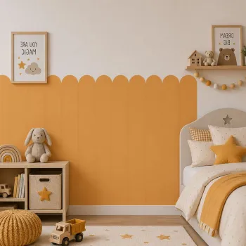 Sticker decorativ, MB-00129A, Vinil, 95 x 95 cm, Portocaliu imagine
