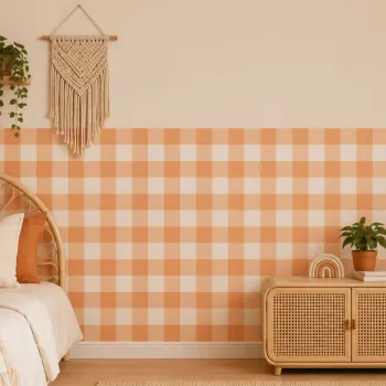 Sticker decorativ, MB-00130A, Vinil, 95 x 95 cm, Portocaliu imagine