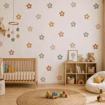 Sticker decorativ, MB-00136, Vinil, Dimensiune: 5 cm (100 de bucati), Multicolor imagine
