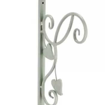 Suport de perete pentru ghiveci Harriet, Bizzotto, 21 x 42 cm, otel, verde sage imagine
