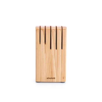 Suport pentru 5 cutite, Brabantia, Profile, 22.5x11.9x10.1 cm, lemn de fag, natural imagine
