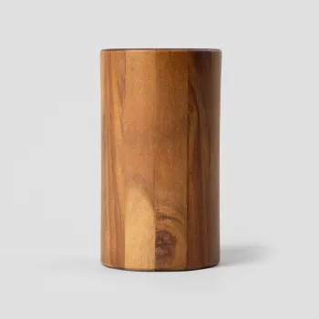 Suport pentru cutite Mooka, Homla, 13x22.5 cm, lemn/plastic, maro imagine