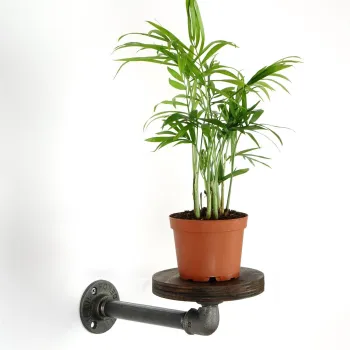 Suport pentru ghivece, BORURAF259, 24x12x8 cm, Argintiu imagine