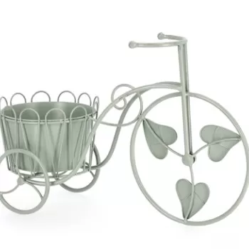 Suport pentru ghiveci Harriet, Bizzotto, 54 x 19 x 34 cm, otel, verde sage imagine