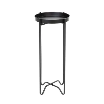 Suport pentru ghiveci Roh, Homla, 25.5x58 cm, metal, negru imagine