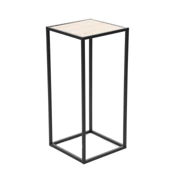 Suport pentru ghiveci Roh, Homla, 27x27x60 cm, metal, negru imagine