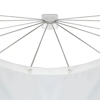 Suport pentru perdea de dus, Wenko, Shower Umbrella, 12 brate, 72 x 10.5 x 96 cm, inox imagine