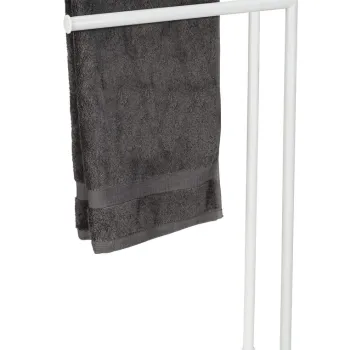 Suport pentru prosoape Hella, Wenko, 41x20x79 cm, metal, alb imagine