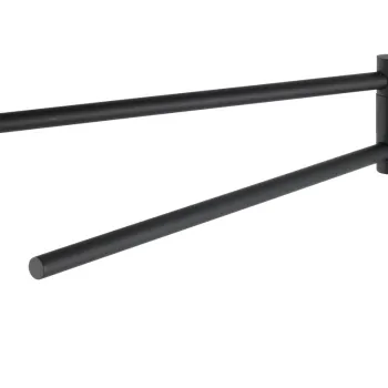 Suport pentru prosoape, Wenko, Bosio Black Matt, 5.5 x 9 x 43 cm, inox imagine