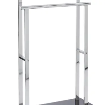 Suport pentru prosoape, Wenko, Lava, 52 x 81.5 x 20 cm, inox/sticla imagine