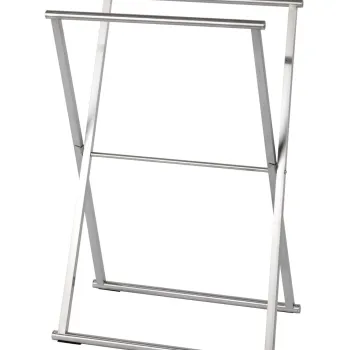Suport pentru prosoape, Wenko, Lava, 53.5 x 80.5 x 35 cm, inox, argintiu imagine