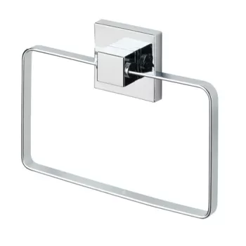 Suport pentru prosoape, Wenko, Quadro Vacuum-Loc(R), 18.5 x 14 x 3.5 cm, inox/plastic imagine