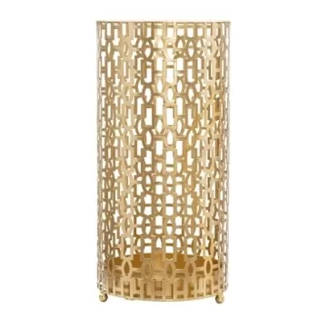 Suport pentru umbrele Oblin, Mauro Ferretti, 22.5x47.5 cm, auriu imagine