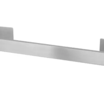 Suport prosoape de baie, Wenko, Turbo-Loc, Genova Matt, 41 x 4.4 x 7.6 cm, inox, gri imagine