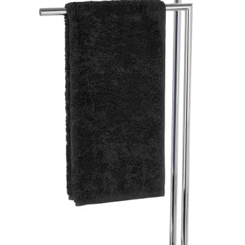 Suport prosoape, Wenko,Noble Black, 45.5 x 82 x 20 cm, inox/polirasina imagine