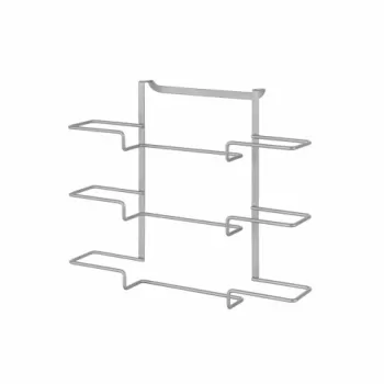 Suport role bucatarie Galileo, Metaltex, 36 cm, inox/invelis Polytherm, argintiu imagine