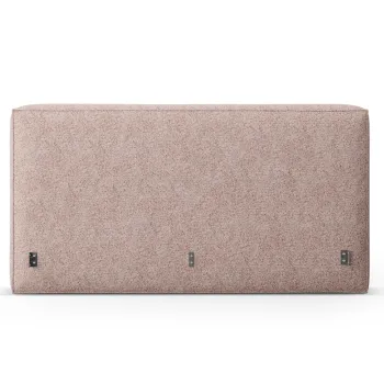 Tablie de pat 140 cm, Micadoni Home, Olivia-201, tesatura structurata chenille, roz melange imagine