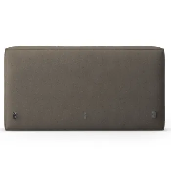 Tablie de pat 140 cm, Micadoni Home, Olivia-206, tesatura boucle, gri maroniu imagine