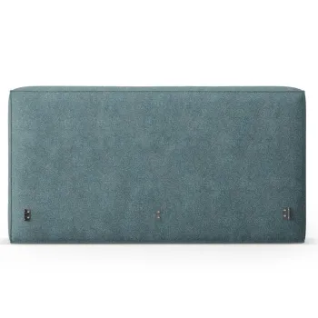 Tablie de pat 160 cm, Micadoni Home, Olivia-201, tesatura structurata chenille, verde albastrui melange imagine
