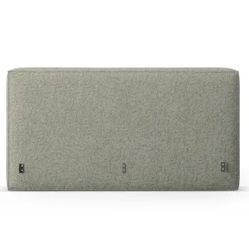 Tablie de pat 180 cm, Micadoni Home, Olivia-201, tesatura structurata chenille, verde moss melange imagine