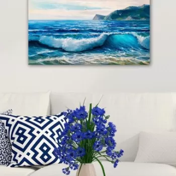 Tablou decorativ, 1007211319-5070, Canvas, Lemn, Multicolor imagine