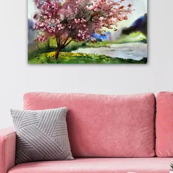Tablou decorativ, 102991469-5070, Cadru: 100% LEMN (grosime: 3 cm), Multicolor imagine