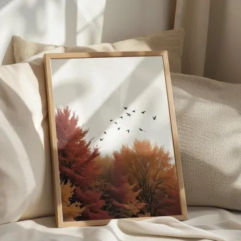 Tablou decorativ, 108317, LEMN SOLID, Fata: 100% PVC STICLA, Multicolor imagine