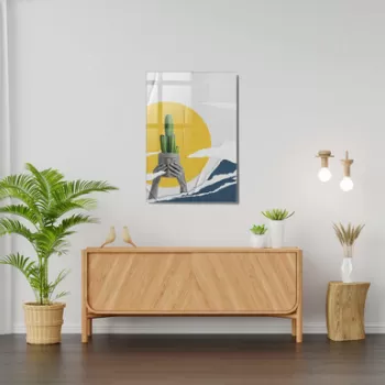 Tablou decorativ, 1101, Sticla temperata, 50 x 70 cm, Multicolor imagine