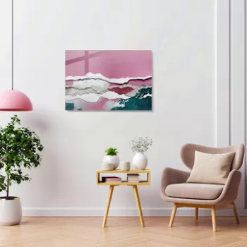 Tablou decorativ, 1102, Sticla temperata, 50 x 70 cm, Multicolor imagine