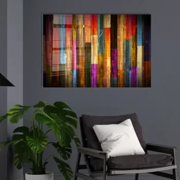 Tablou decorativ, 1103, Sticla temperata, 30 x 45 cm, Multicolor imagine