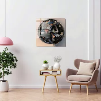 Tablou decorativ, 1104, Sticla temperata, Dimensiune: 40 x 40 cm, Multicolor imagine