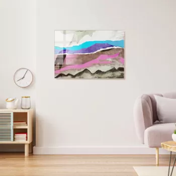 Tablou decorativ, 1114, Sticla temperata, 30 x 45 cm, Multicolor imagine