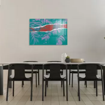 Tablou decorativ, 1121, Sticla temperata, 70 x 100 cm, Multicolor imagine