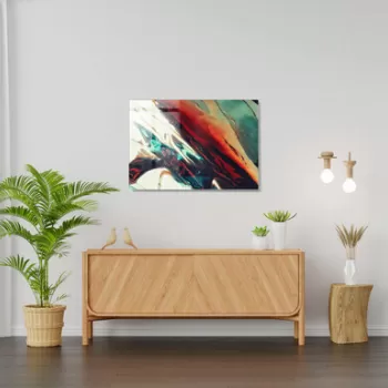 Tablou decorativ, 1124, Sticla temperata, 70 x 100 cm, Multicolor imagine