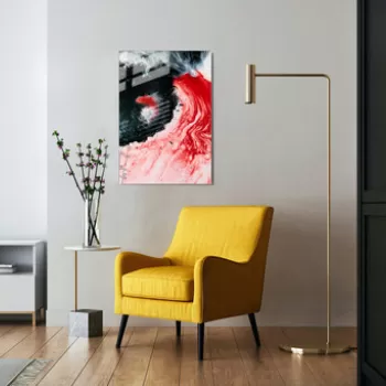 Tablou decorativ, 1126, Sticla temperata, 50 x 70 cm, Multicolor imagine